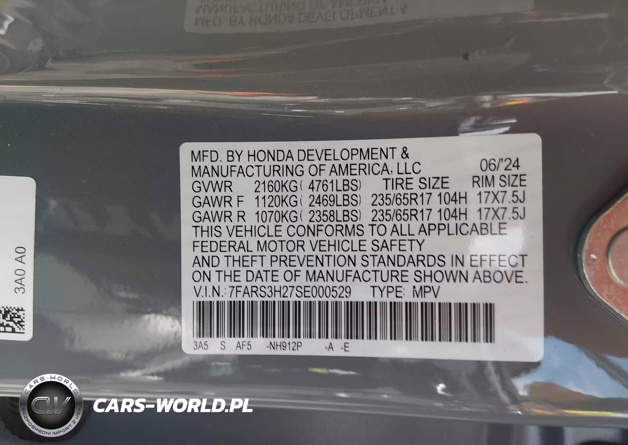2025 Honda Cr-V Lx 2Wd VIN:7FARS3H27SE000529 - 9