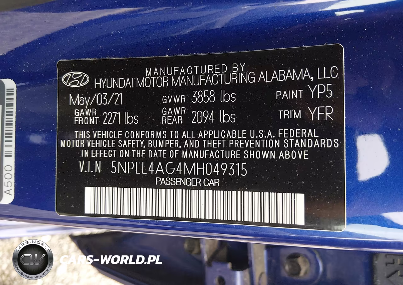 2021 Hyundai Elantra Se VIN:5NPLL4AG4MH049315 - 9