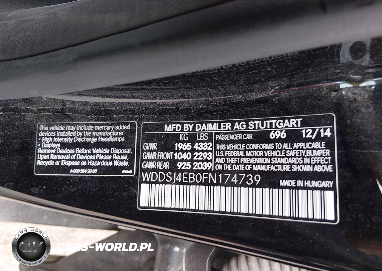 2015 Mercedes-Benz Cla 250 VIN:WDDSJ4EB0FN174739 - 9