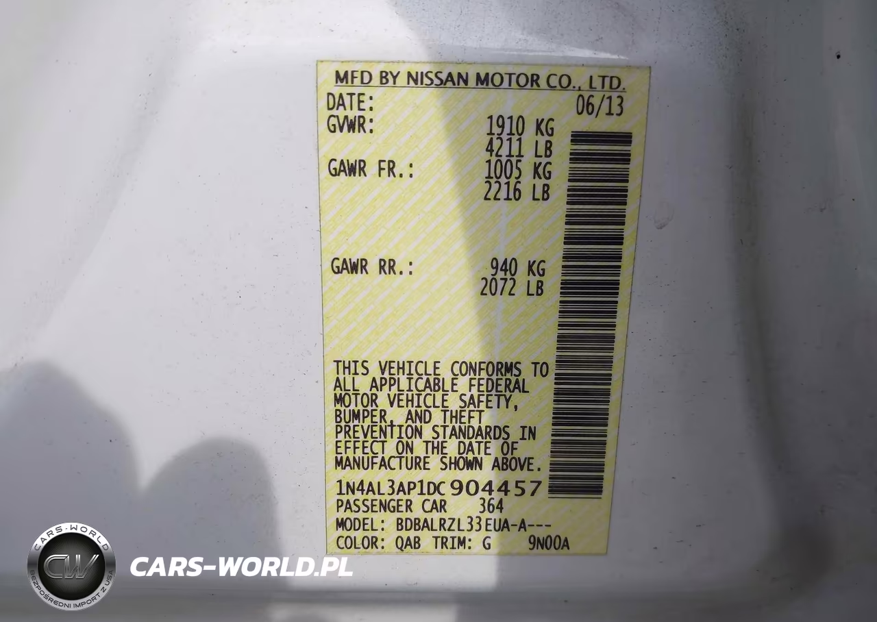 2013 Nissan Altima 2.5 S VIN:1N4AL3AP1DC904457 - 9