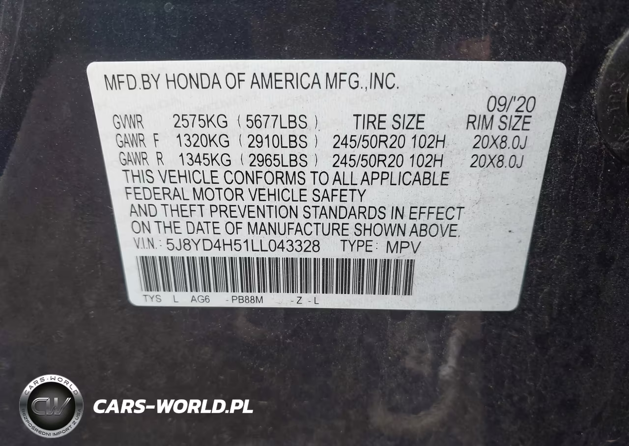 2020 Acura Mdx Technology Package VIN:5J8YD4H51LL043328 - 9