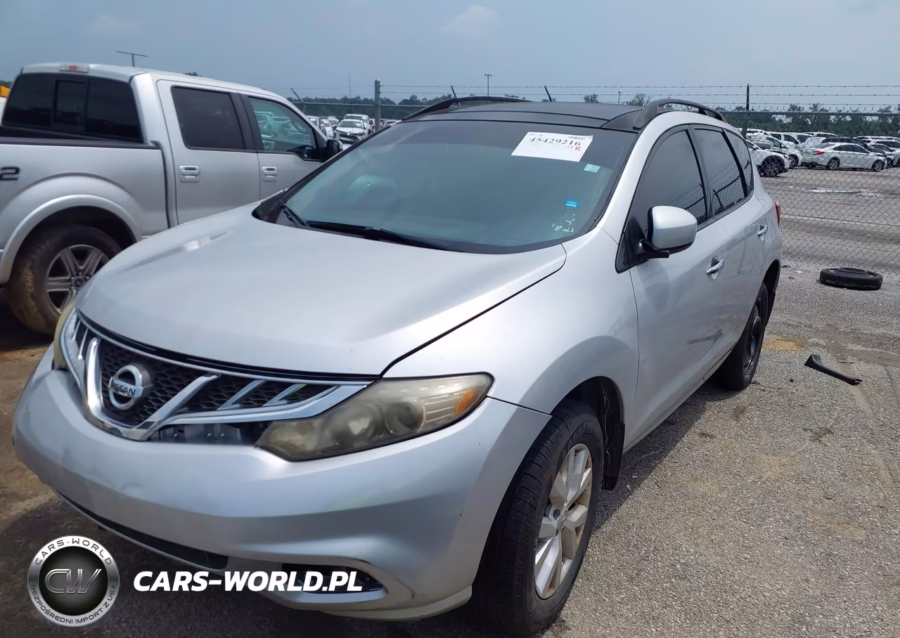 2012 Nissan Murano Sv VIN:JN8AZ1MU7CW112118 - 2