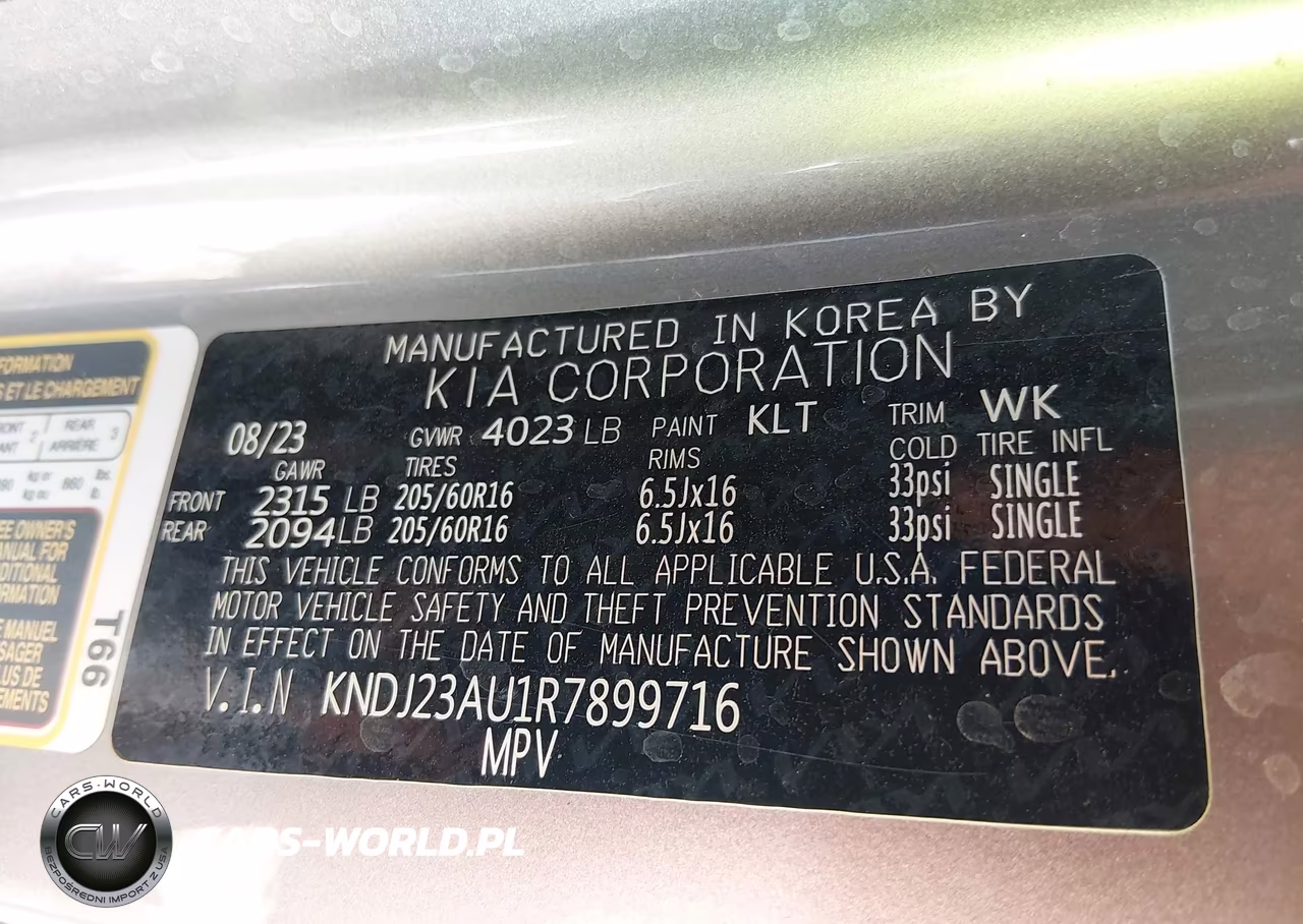 2024 Kia Soul Lx VIN:KNDJ23AU1R7899716 - 9