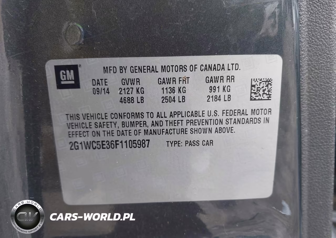2015 Chevrolet Impala Limited Ltz VIN:2G1WC5E36F1105987 - 9