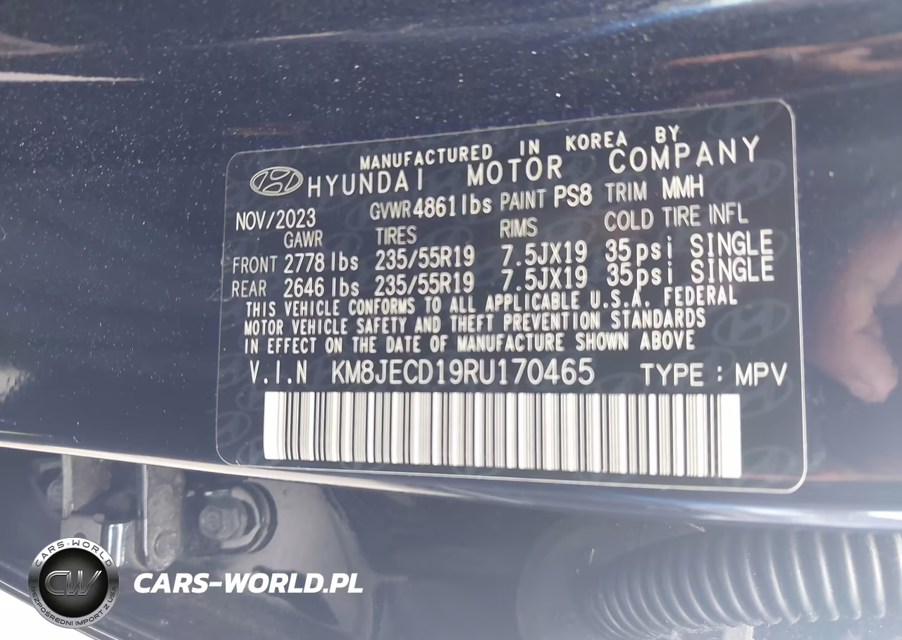 2024 Hyundai Tucson Hybrid Limited VIN:KM8JECD19RU170465 - 9