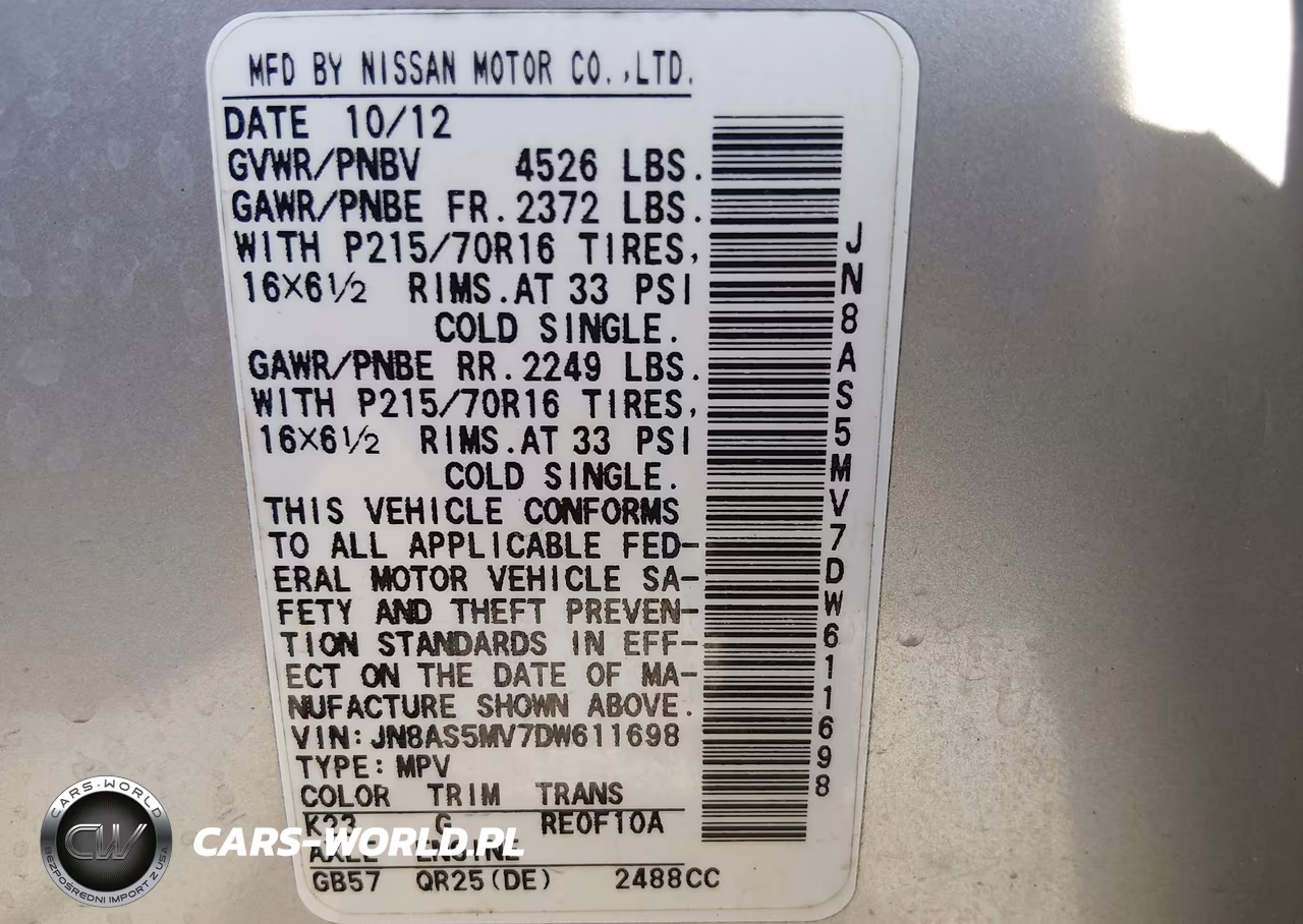 2013 Nissan Rogue S VIN:JN8AS5MV7DW611698 - 9