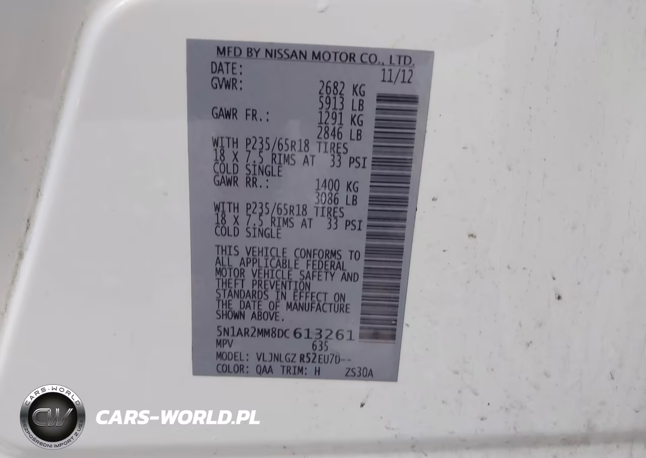 2013 Nissan Pathfinder Sl VIN:5N1AR2MM8DC613261 - 9
