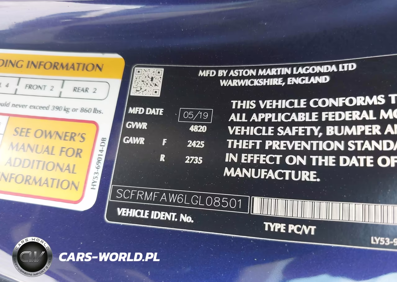 2020 Aston Martin Db11 VIN:SCFRMFAW6LGL08501 - 9