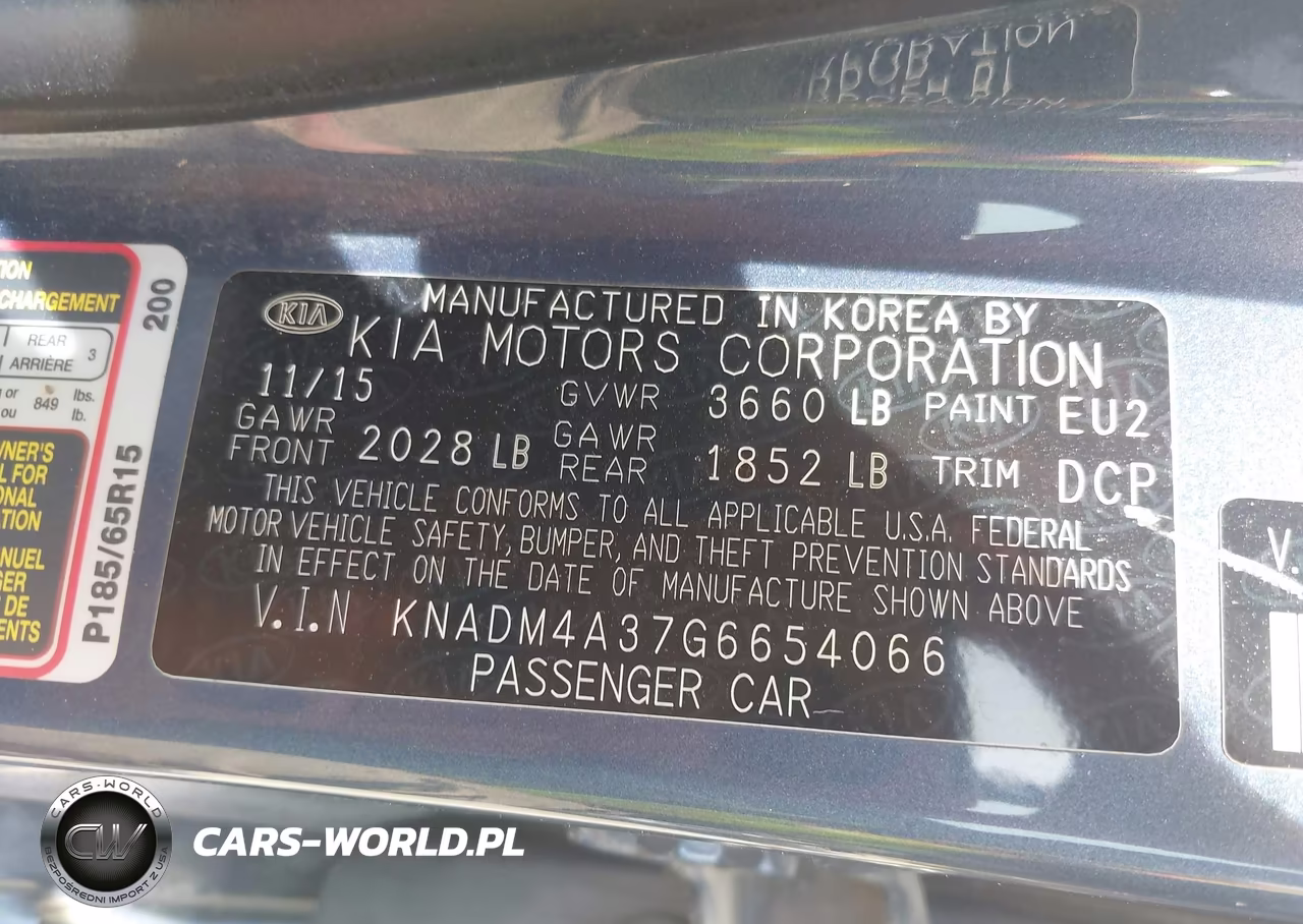 2016 Kia Rio Lx VIN:KNADM4A37G6654066 - 9