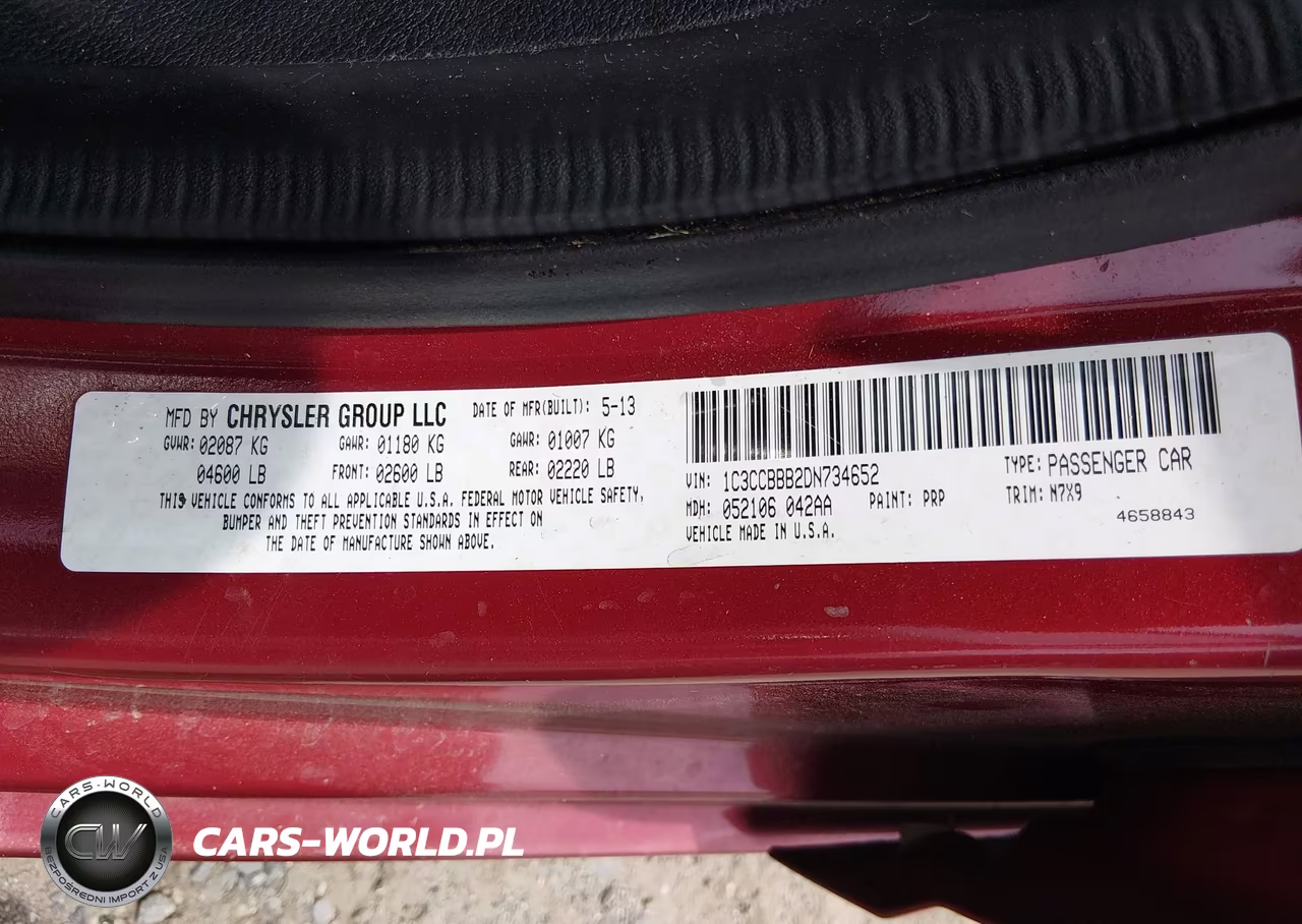 2013 Chrysler 200 Touring VIN:1C3CCBBB2DN734652 - 9