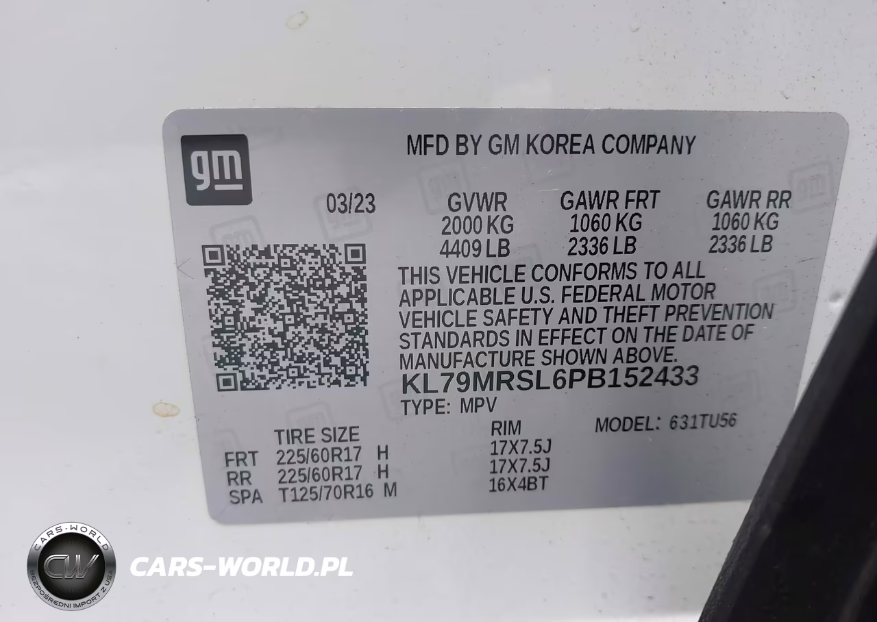2023 Chevrolet Trailblazer Awd Lt VIN:KL79MRSL6PB152433 - 9