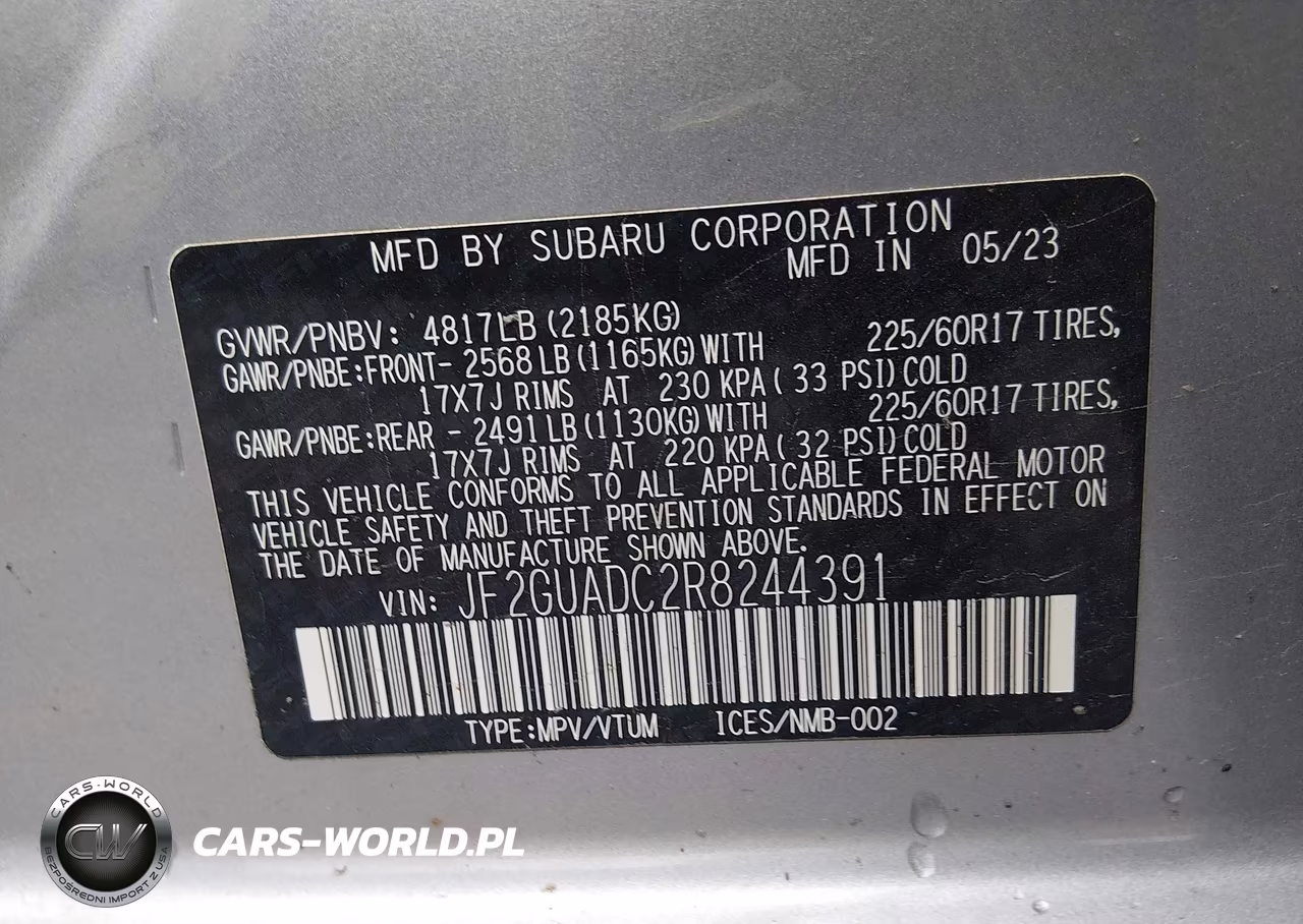 2024 Subaru Crosstrek Premium VIN:JF2GUADC2R8244391 - 9