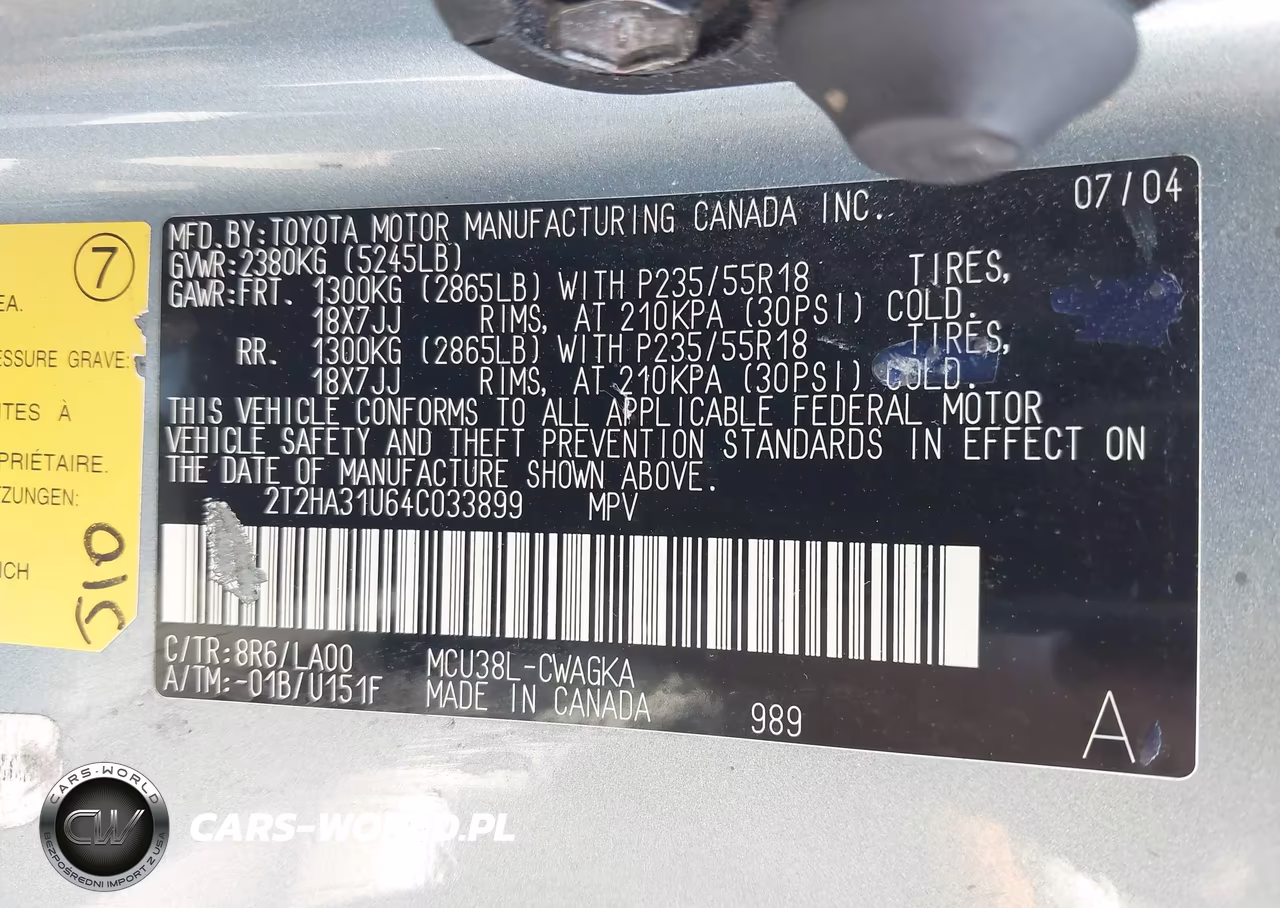 2004 Lexus Rx 330 VIN:2T2HA31U64C033899 - 9