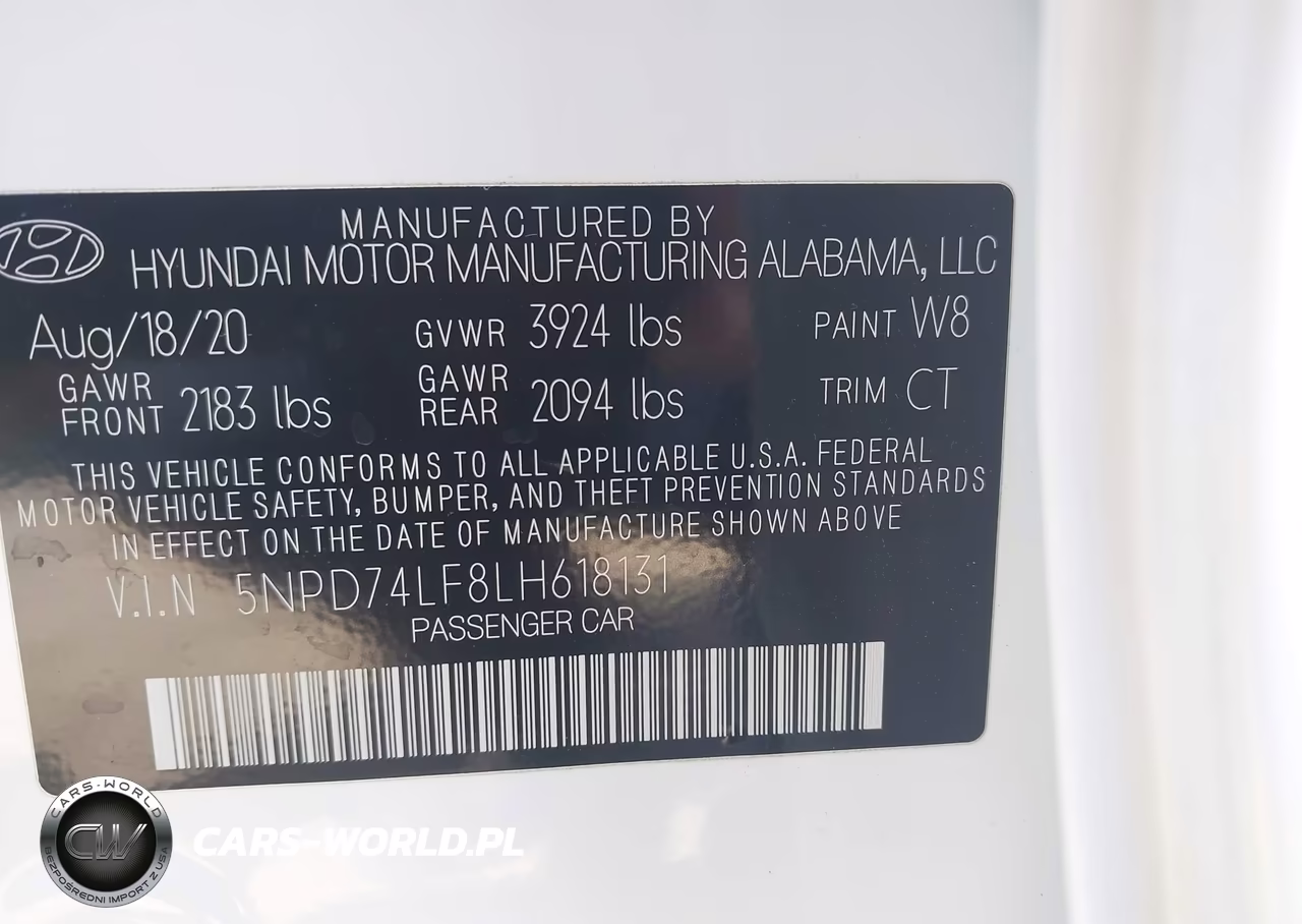 2020 Hyundai Elantra Se VIN:5NPD74LF8LH618131 - 9