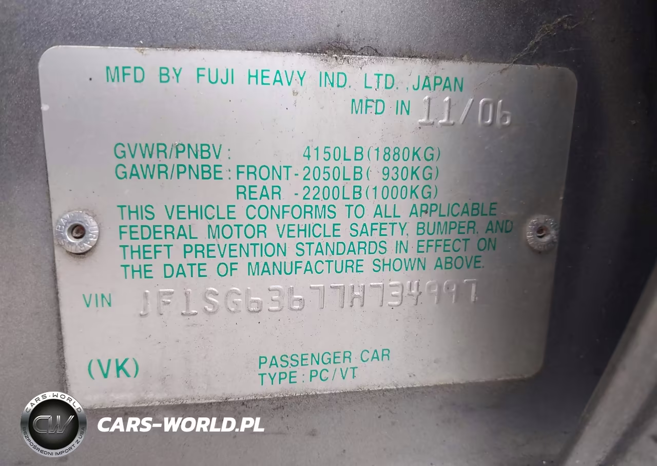 2007 Subaru Forester Sports 2.5X VIN:JF1SG63677H734997 - 9