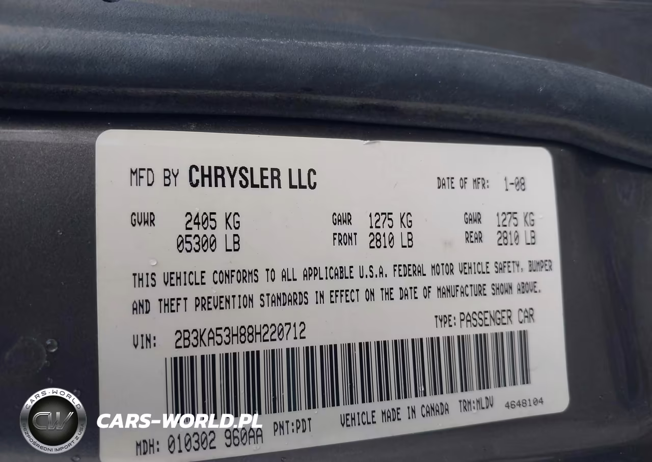 2008 Dodge Charger R-T VIN:2B3KA53H88H220712 - 9