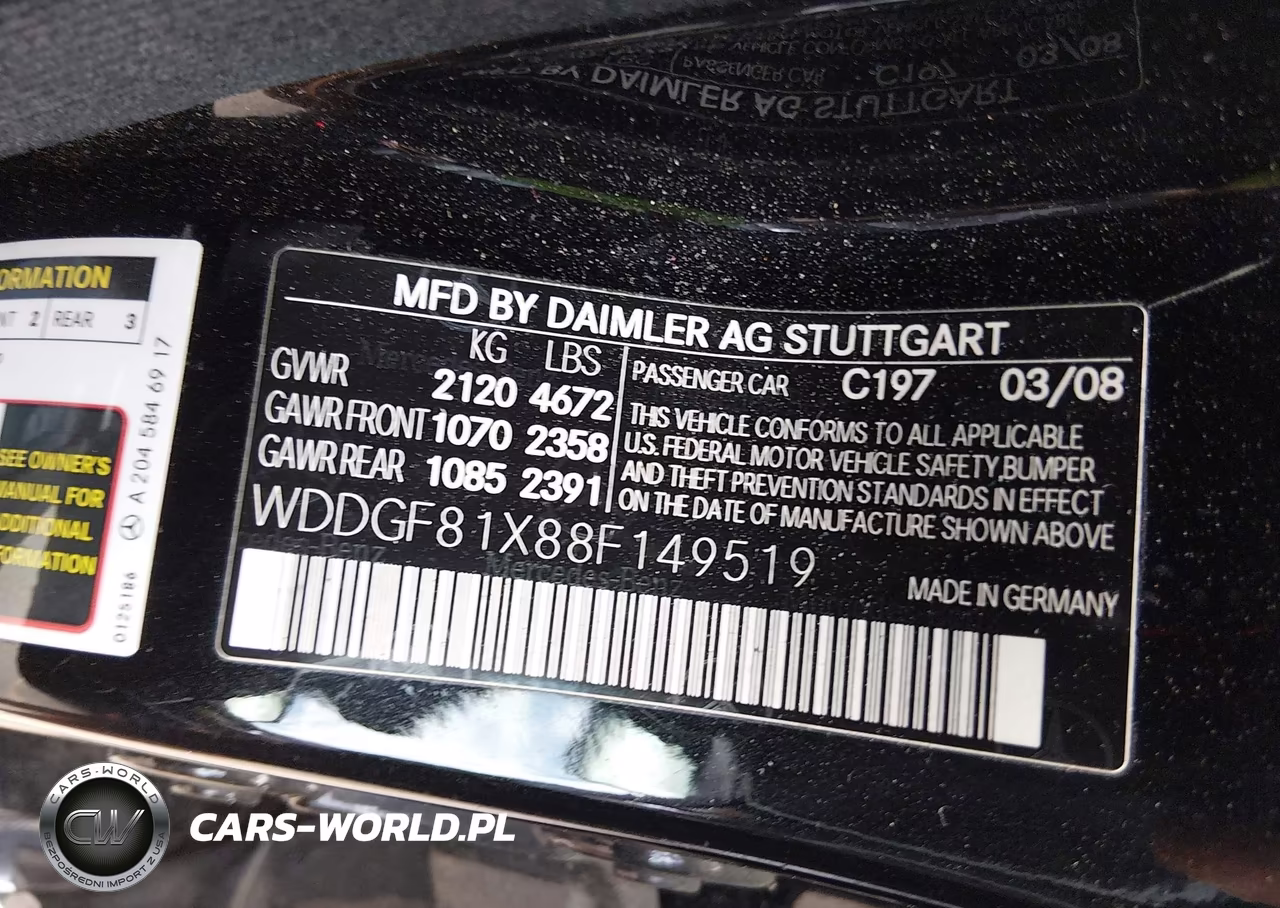 2008 Mercedes-Benz C 300 Sport 4Matic VIN:WDDGF81X88F149519 - 9