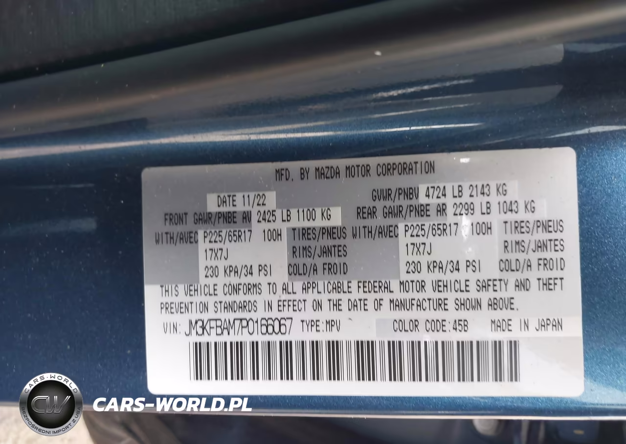 2023 Mazda Cx-5 2.5 S VIN:JM3KFBAM7P0166067 - 9