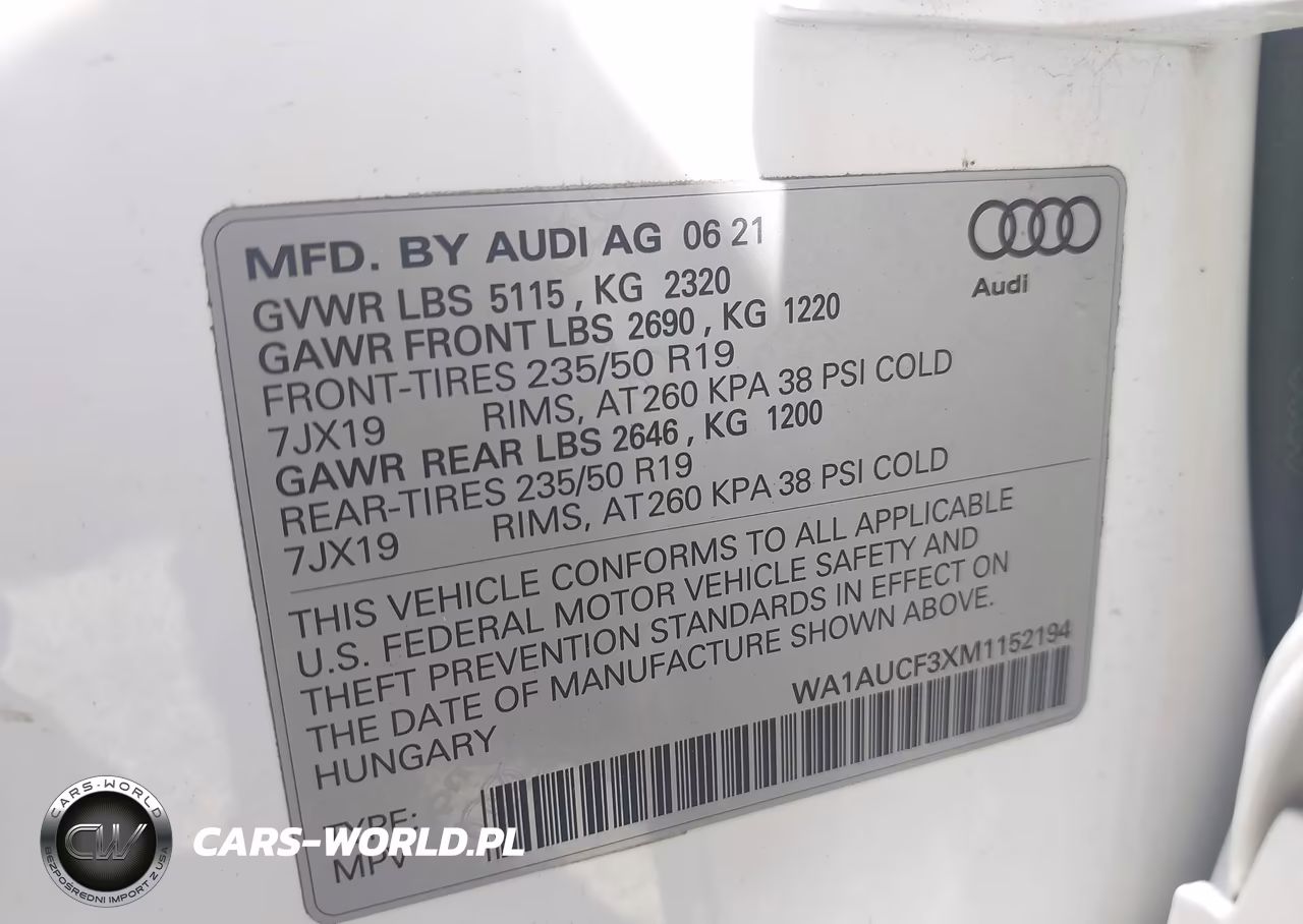 2021 Audi Q3 Premium 40 Tfsi Quattro Tiptronic VIN:WA1AUCF3XM1152194 - 9