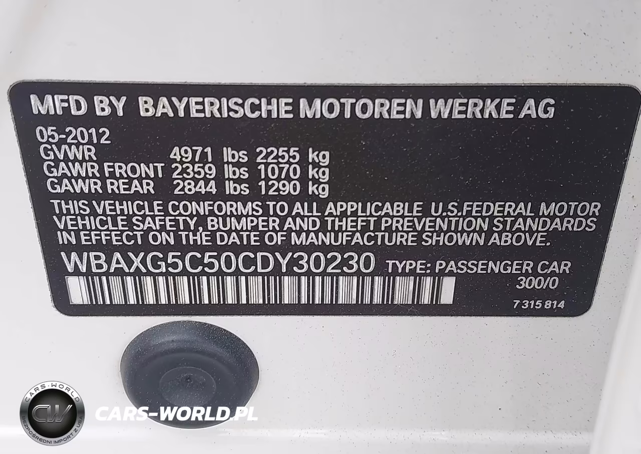 2012 BMW 528I VIN:WBAXG5C50CDY30230 - 9