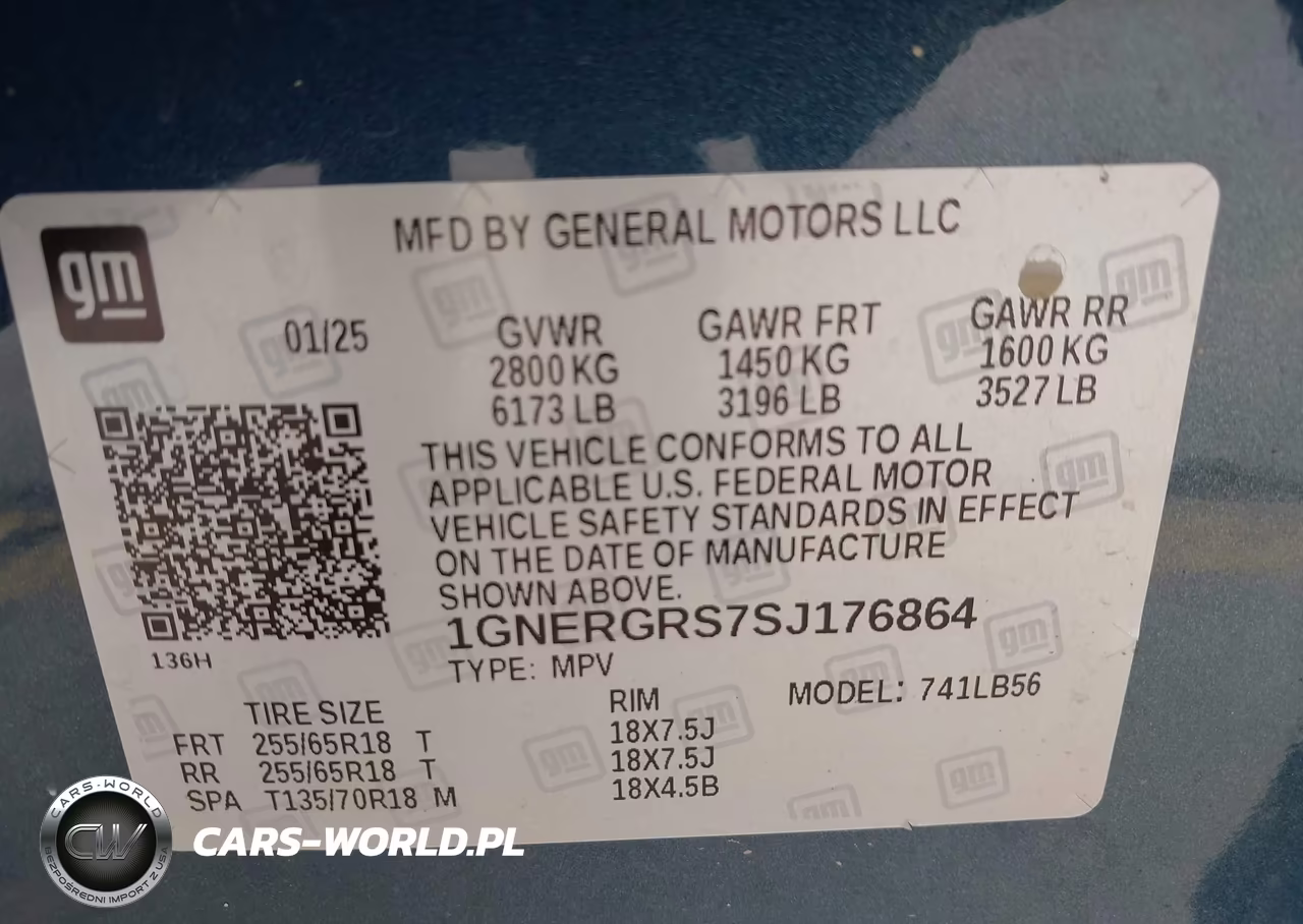 2025 Chevrolet Traverse Fwd Lt VIN:1GNERGRS7SJ176864 - 9