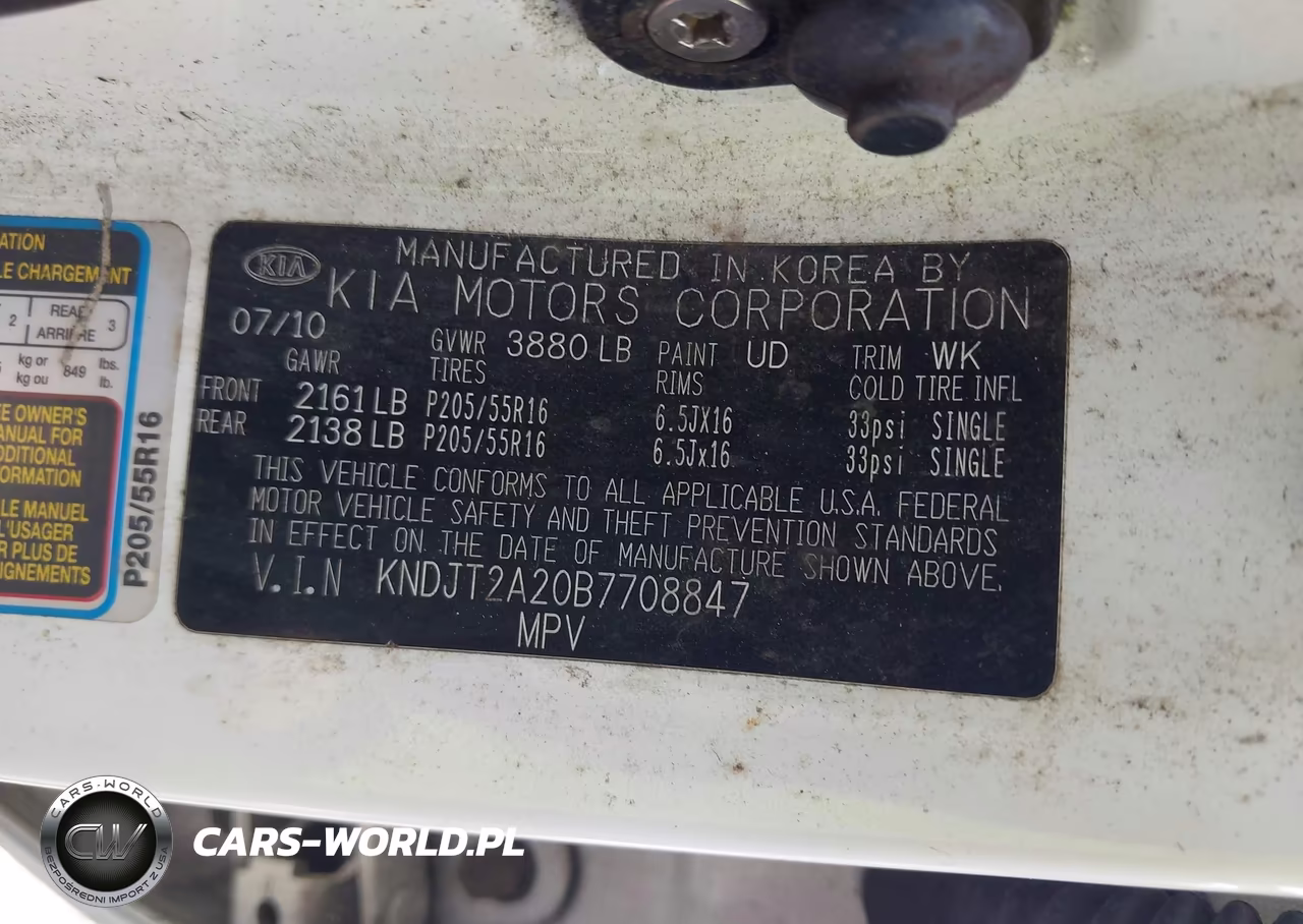 2011 Kia Soul + VIN:KNDJT2A20B7708847 - 9