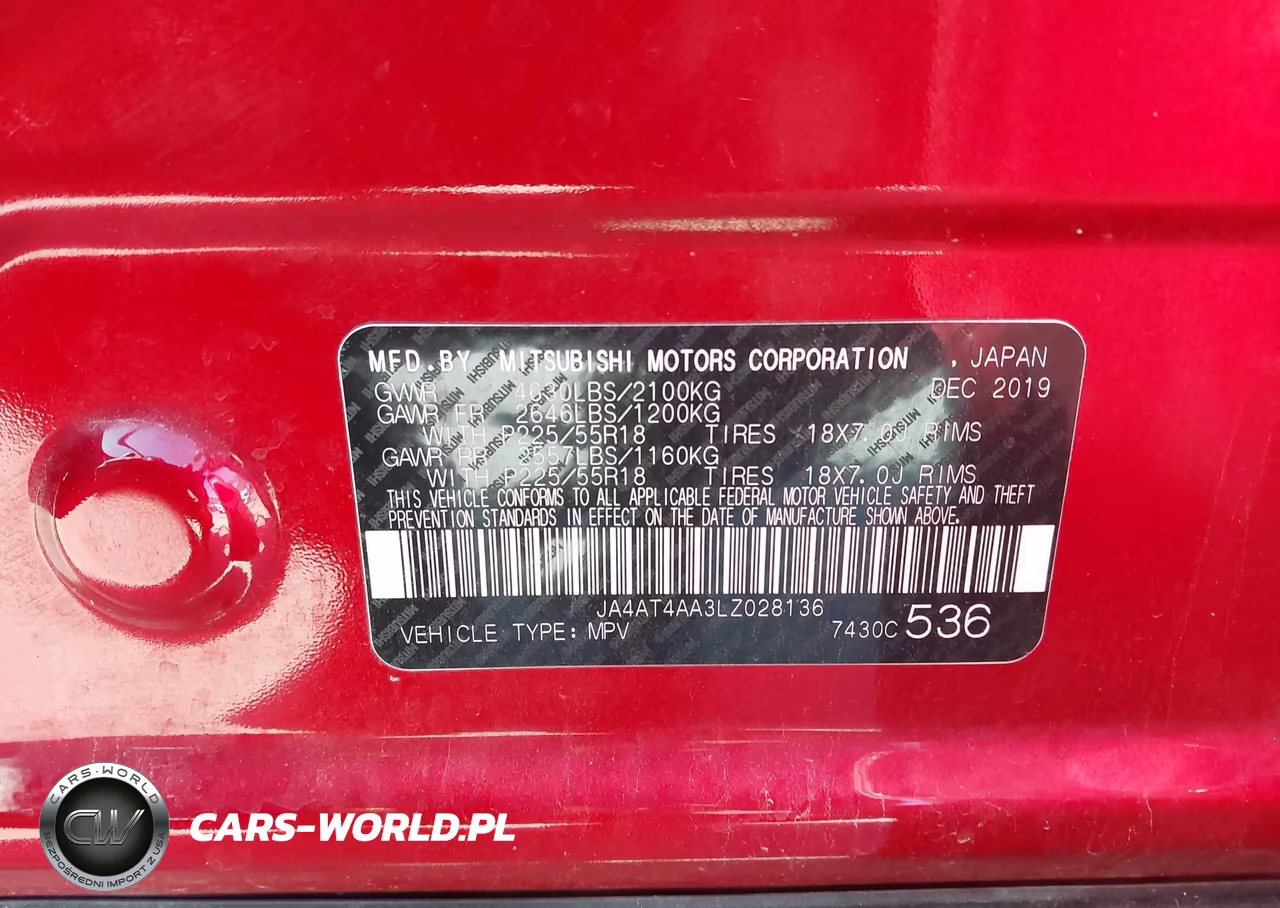 2020 Mitsubishi Eclipse Cross Le 1.5T Awc VIN:JA4AT4AA3LZ028136 - 9