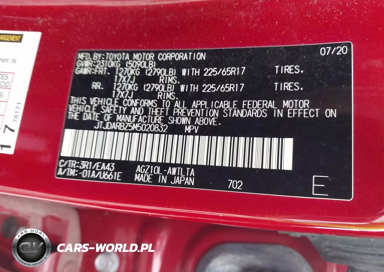 2021 Lexus Nx 300 VIN:JTJDARBZ5M5020832 - 9