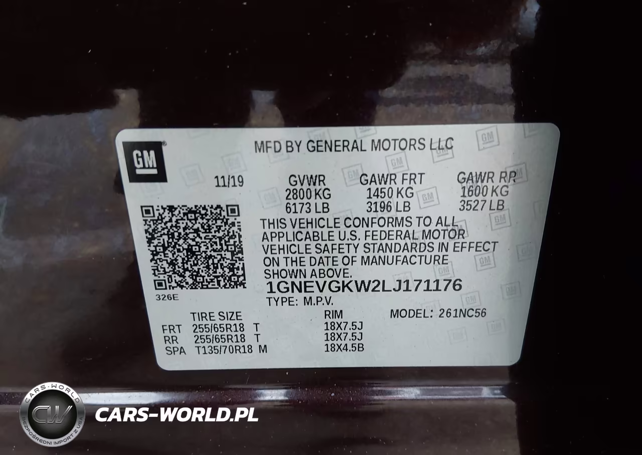 2020 Chevrolet Traverse Awd Lt Cloth VIN:1GNEVGKW2LJ171176 - 9