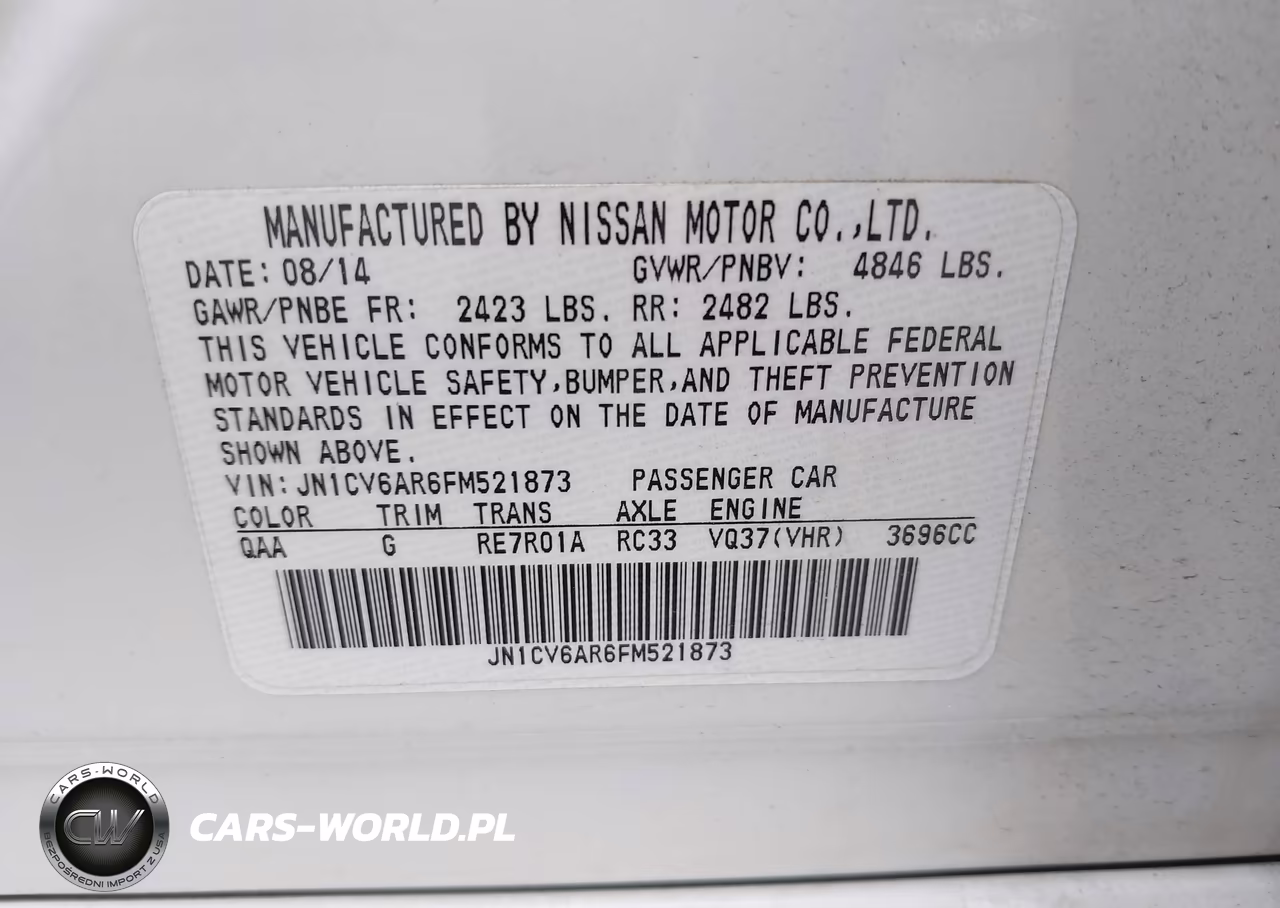 2015 Infiniti Q40 VIN:JN1CV6AR6FM521873 - 9
