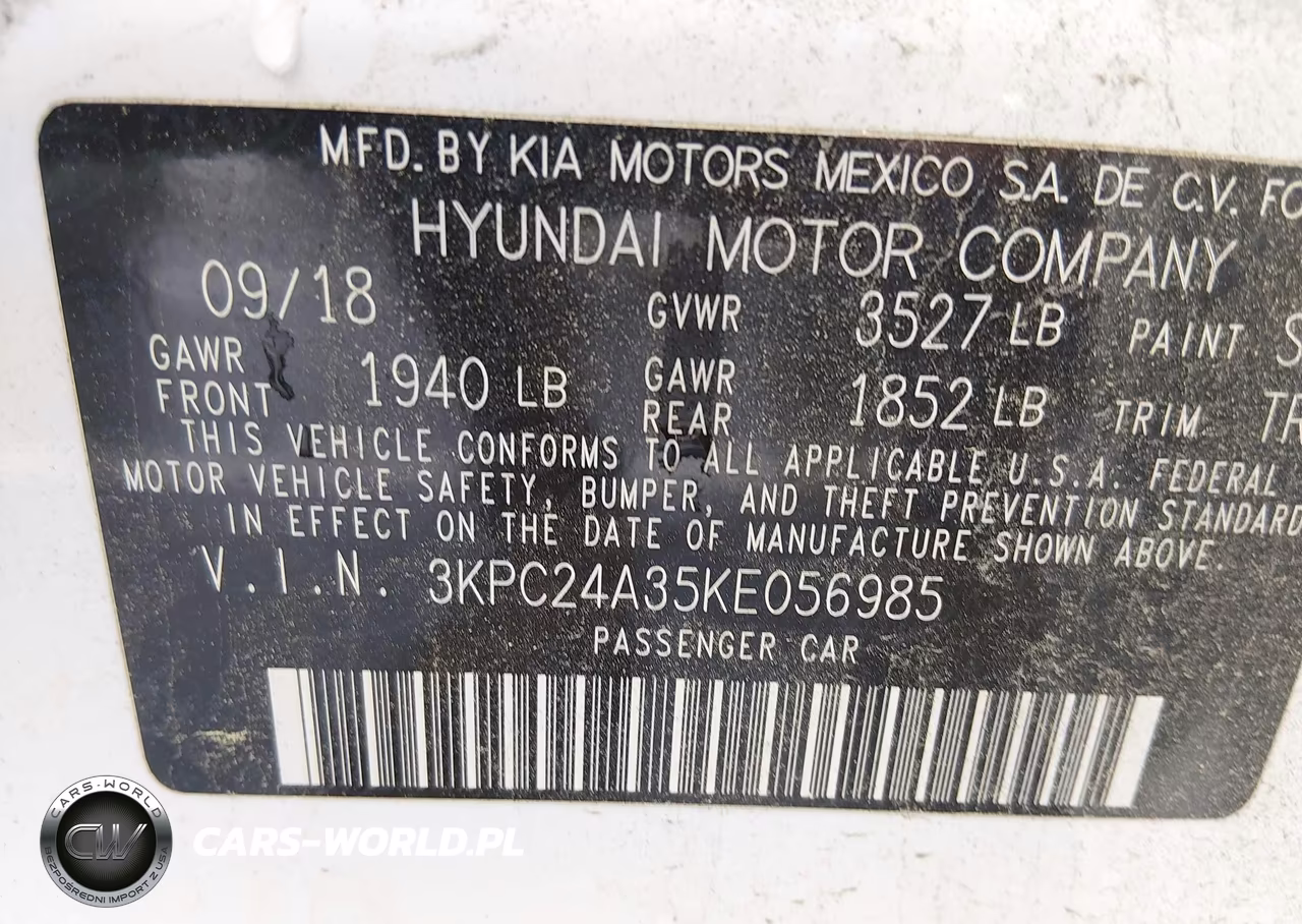 2019 Hyundai Accent Se VIN:3KPC24A35KE056985 - 9