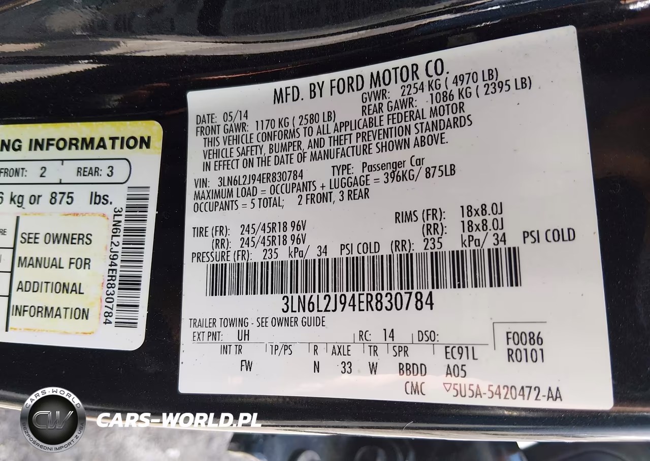 2014 Lincoln Mkz VIN:3LN6L2J94ER830784 - 9