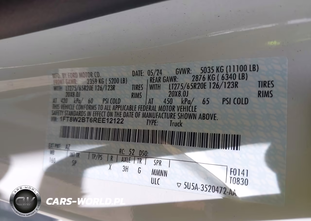 2024 Ford F-250 King Ranch VIN:1FT8W2BT6REE12122 - 9