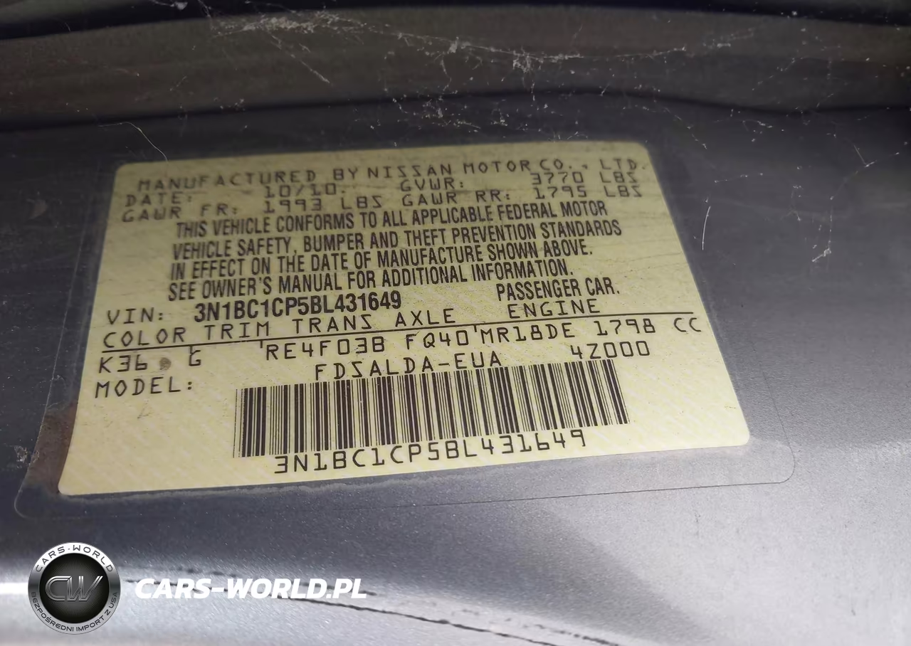 2011 Nissan Versa 1.8S VIN:3N1BC1CP5BL431649 - 9