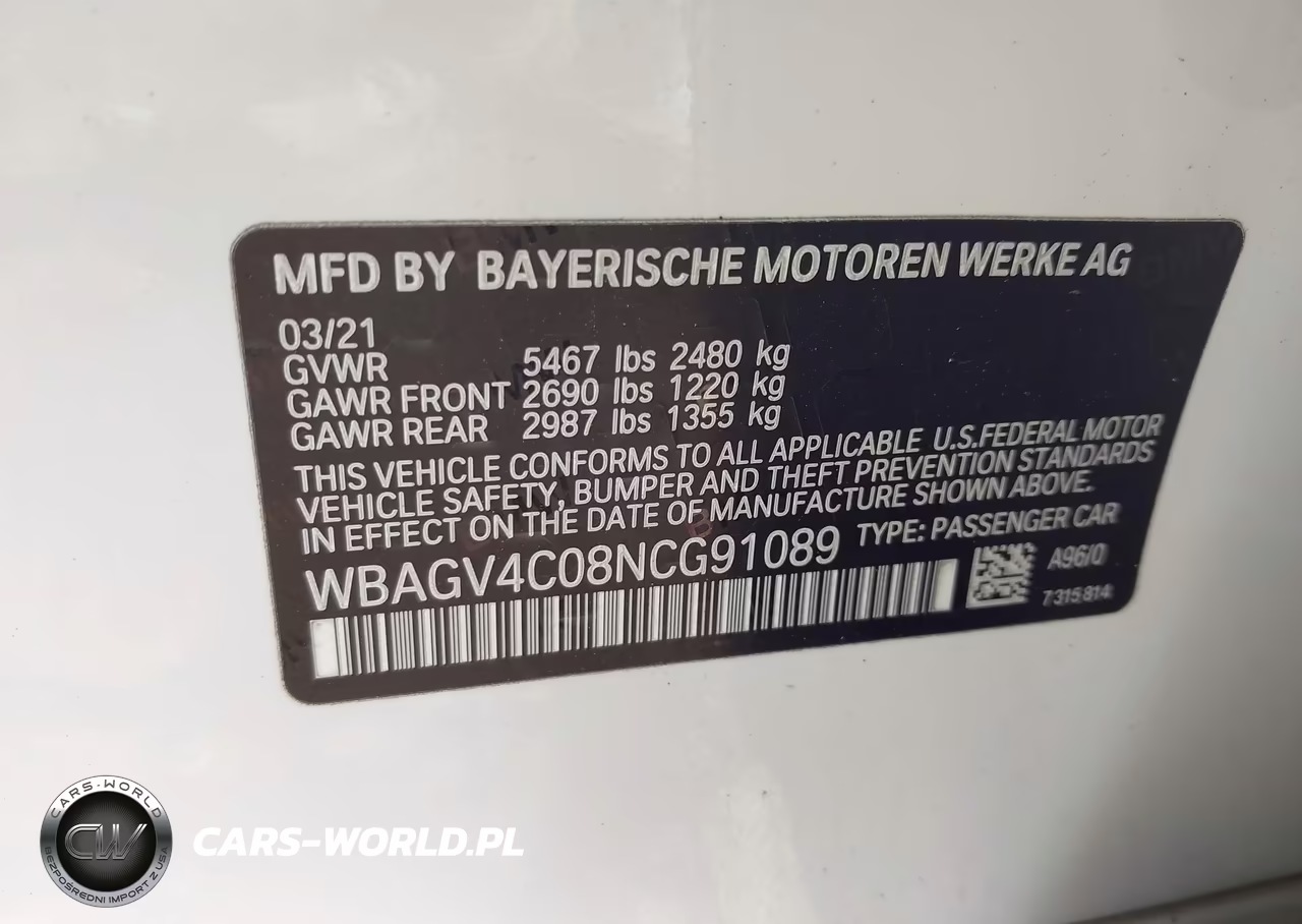 2022 BMW 840 Gran Coupe I xDrive VIN:WBAGV4C08NCG91089 - 9