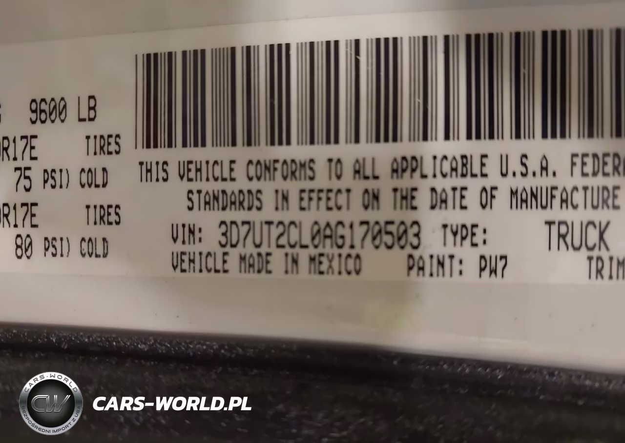 2010 Dodge Ram 2500 St VIN:3D7UT2CL0AG170503 - 9