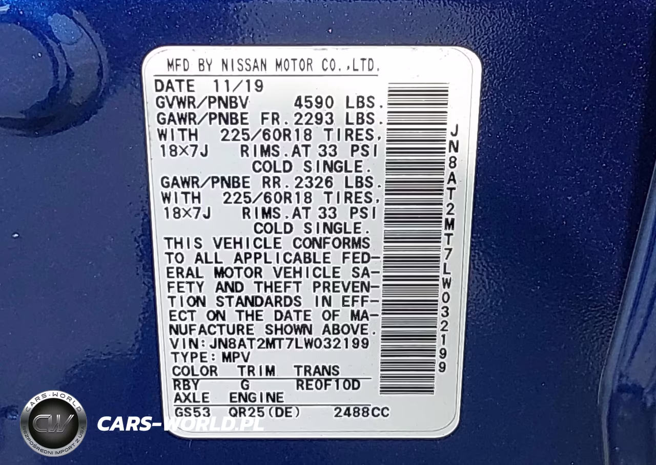 2020 Nissan Rogue Sv Fwd VIN:JN8AT2MT7LW032199 - 9
