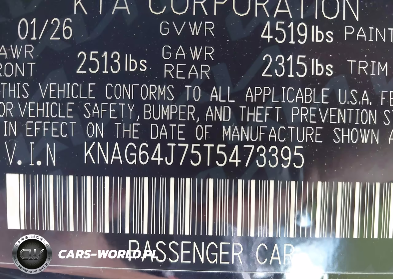 2026 Kia K5 Gt-Line Awd VIN:KNAG64J75T5473395 - 9