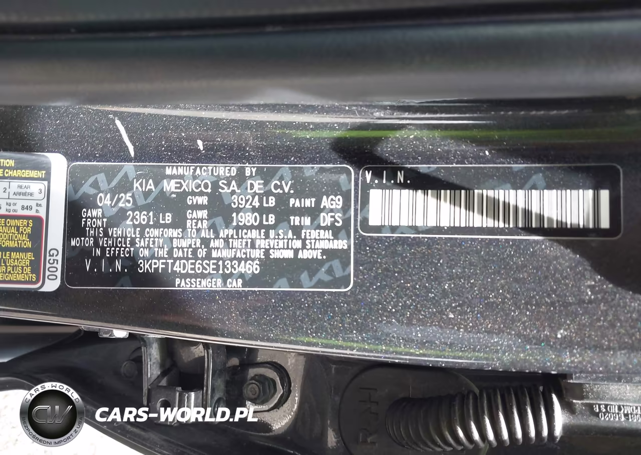 2025 Kia K4 Lxs VIN:3KPFT4DE6SE133466 - 9