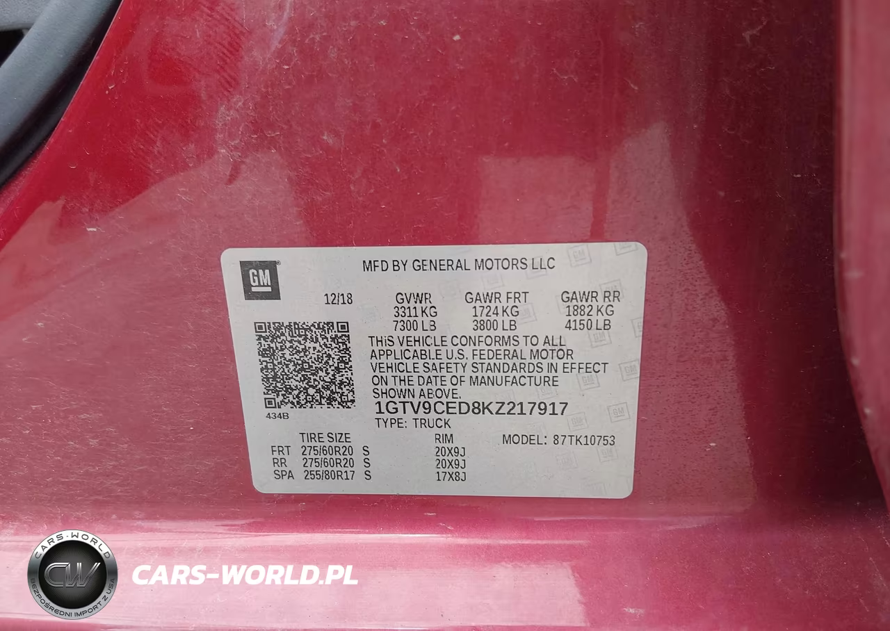 2019 GMC Sierra 1500 Elevation VIN:1GTV9CED8KZ217917 - 9