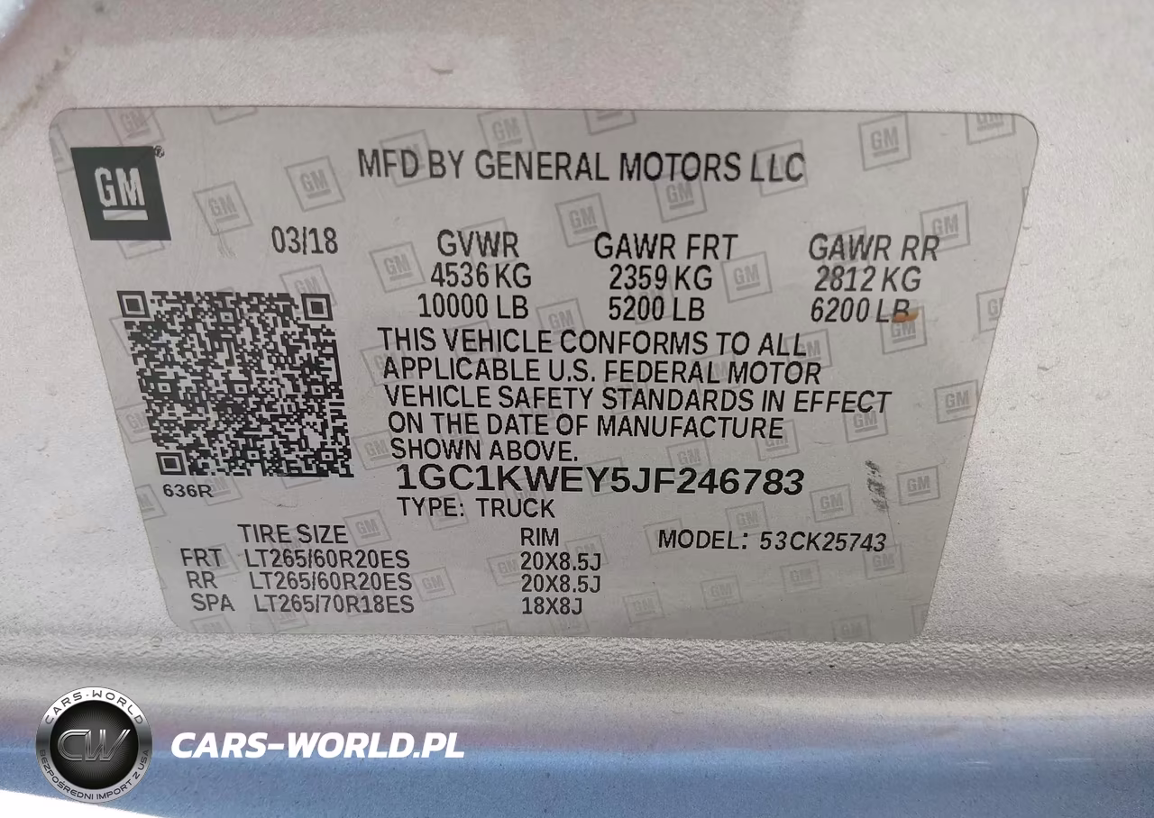 2018 Chevrolet Silverado 2500Hd Ltz VIN:1GC1KWEY5JF246783 - 9