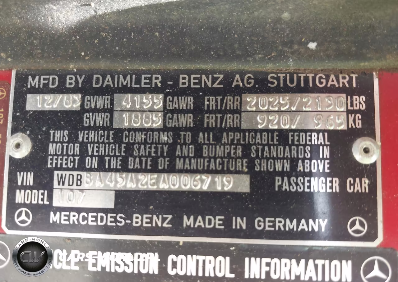 1984 Mercedes-Benz 380 Sl VIN:WDBBA45A2EA006719 - 9