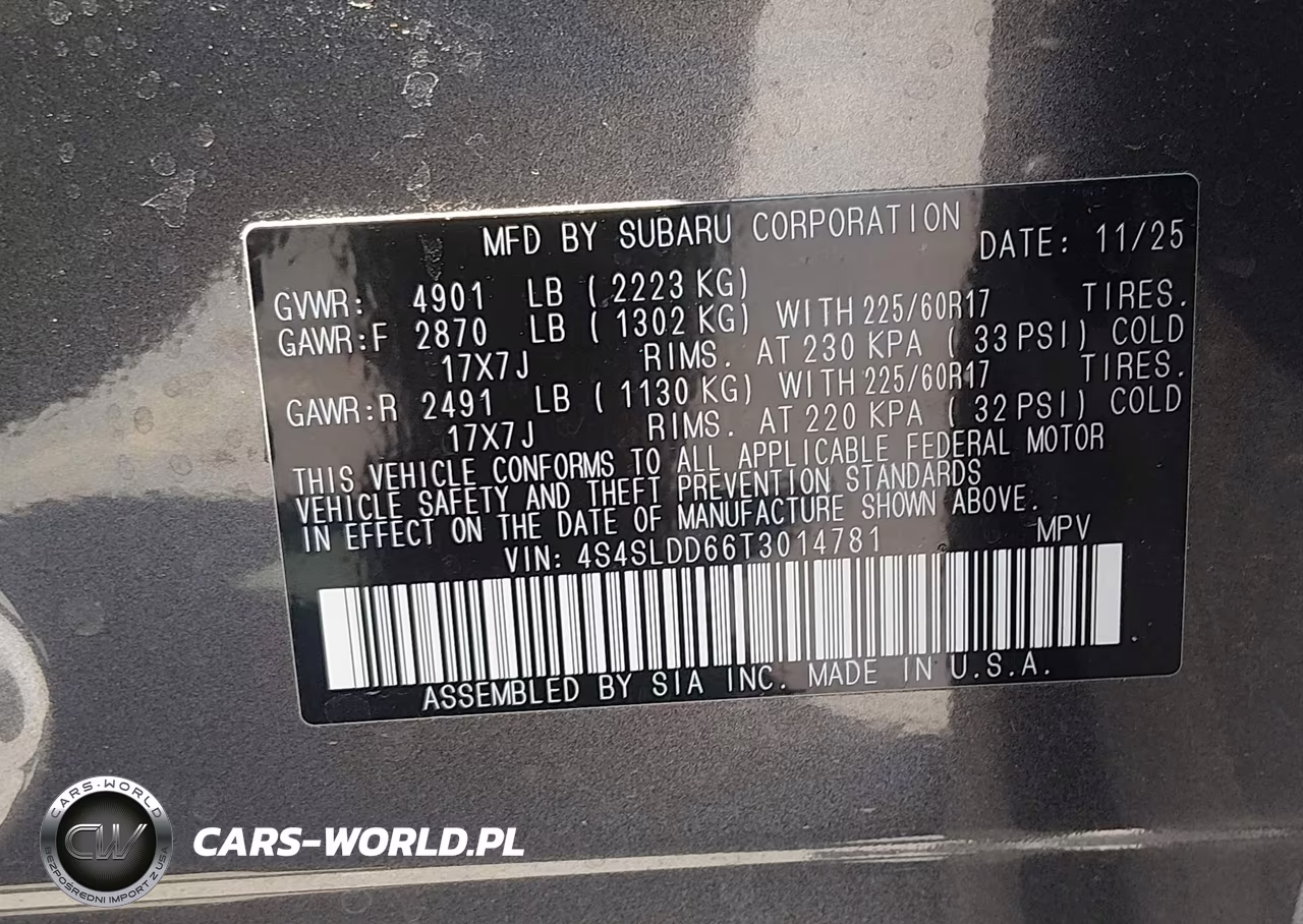 2026 Subaru Forester Premium VIN:4S4SLDD66T3014781 - 9