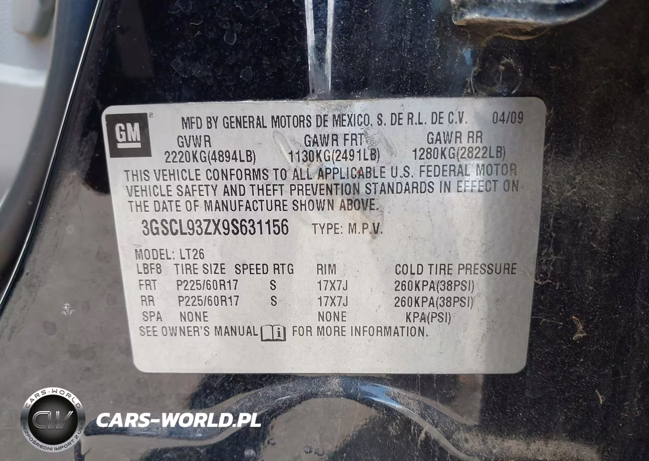 2009 Saturn Vue Hybrid 4-Cyl Base VIN:3GSCL93ZX9S631156 - 9