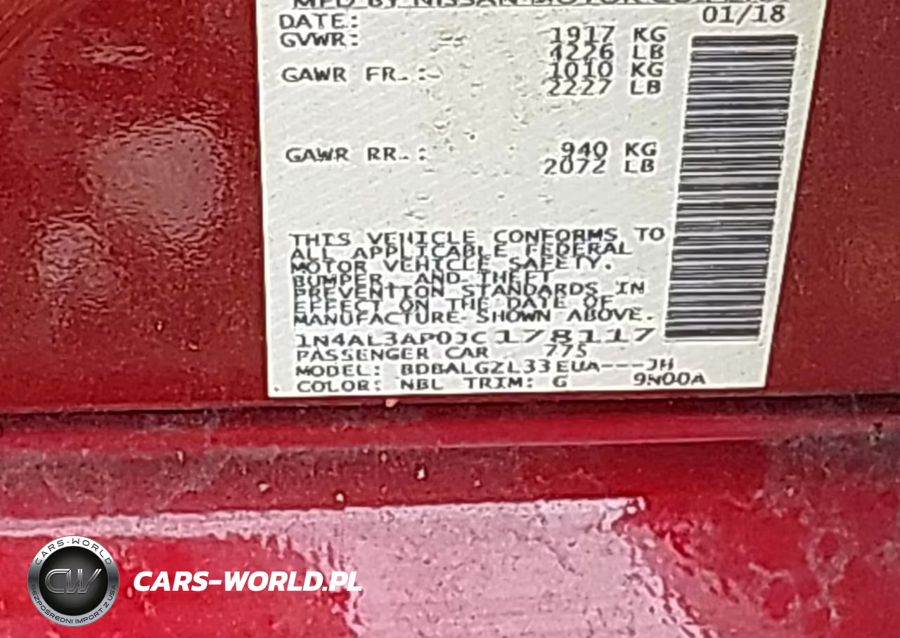 2018 Nissan Altima 2.5 S VIN:1N4AL3AP0JC178117 - 9