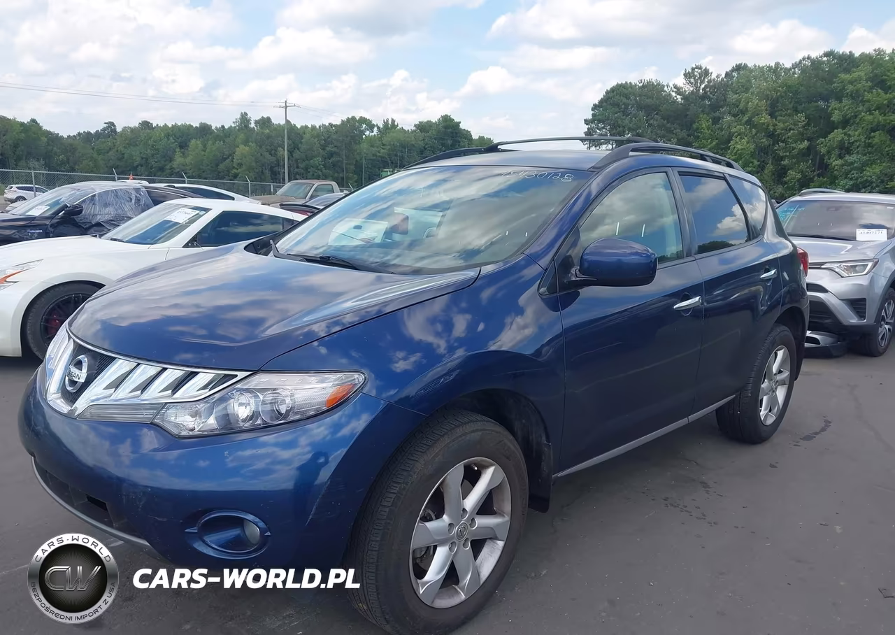 2009 Nissan Murano Sl VIN:JN8AZ18U29W017257 - 2