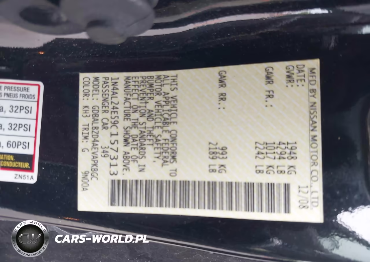2009 Nissan Altima 2.5 S VIN:1N4AL24E59C157313 - 9