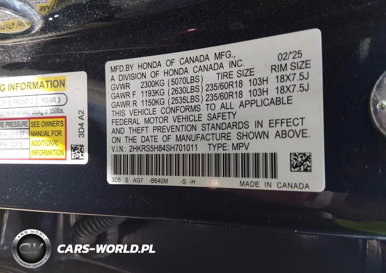 2025 Honda Cr-V Hybrid Sport-L VIN:2HKRS5H84SH701011 - 9