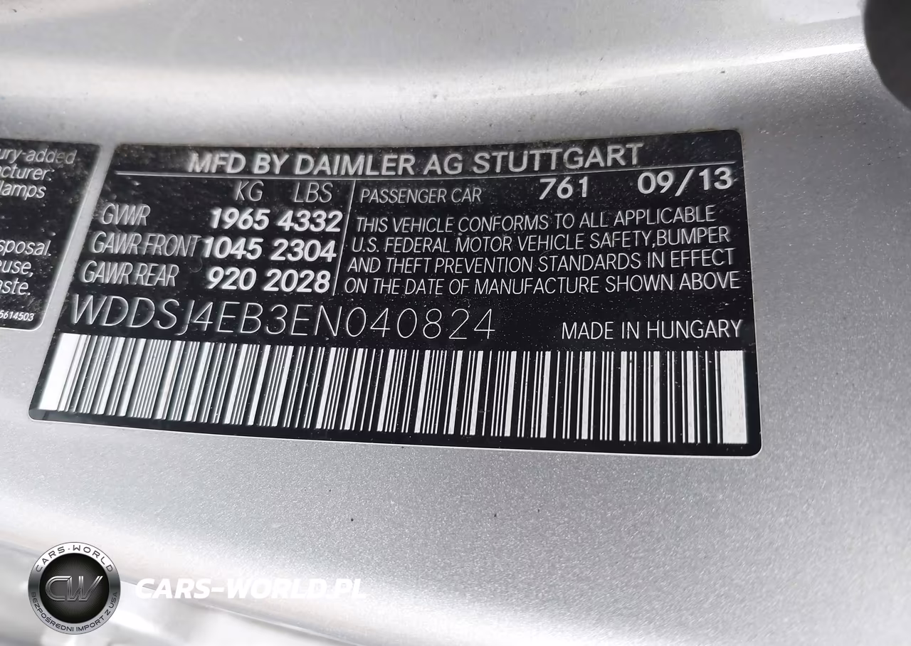 2014 Mercedes-Benz Cla 250 VIN:WDDSJ4EB3EN040824 - 9