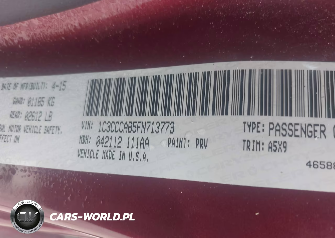 2015 Chrysler 200 Limited VIN:1C3CCCAB5FN713773 - 9